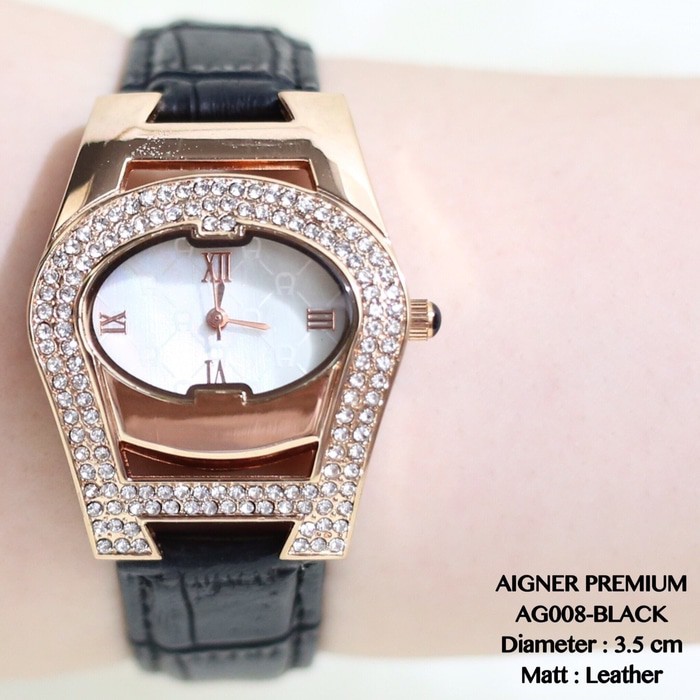 Jam tangan cewek fashion kulit guess mutiara grosir dkny aigner fossil