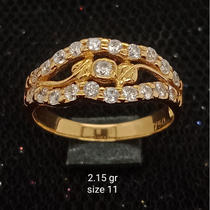 Cincin Emas 17 K - 2.15 gr Kadar 750 - 3449