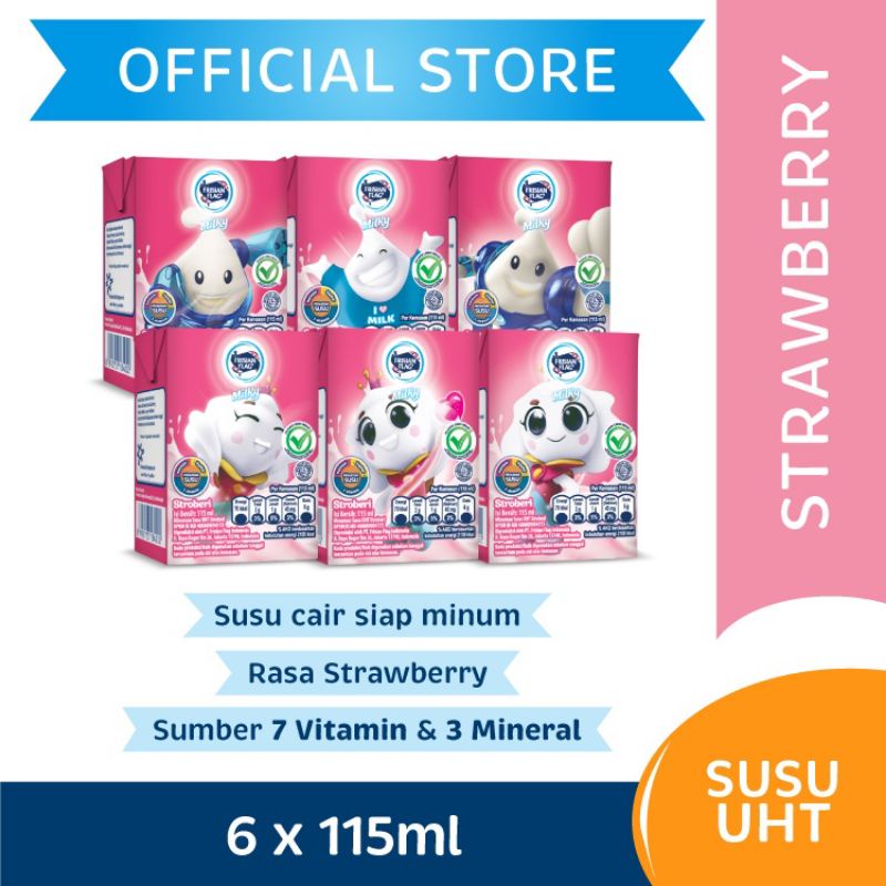 

Frisian Flag UHT Susu Cair Coklat Strawberry
