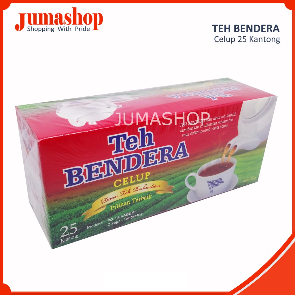 

Teh Bendera Celup 25 Kantong (50g)-Jumashop Jakarta Bogor Depok Bekasi