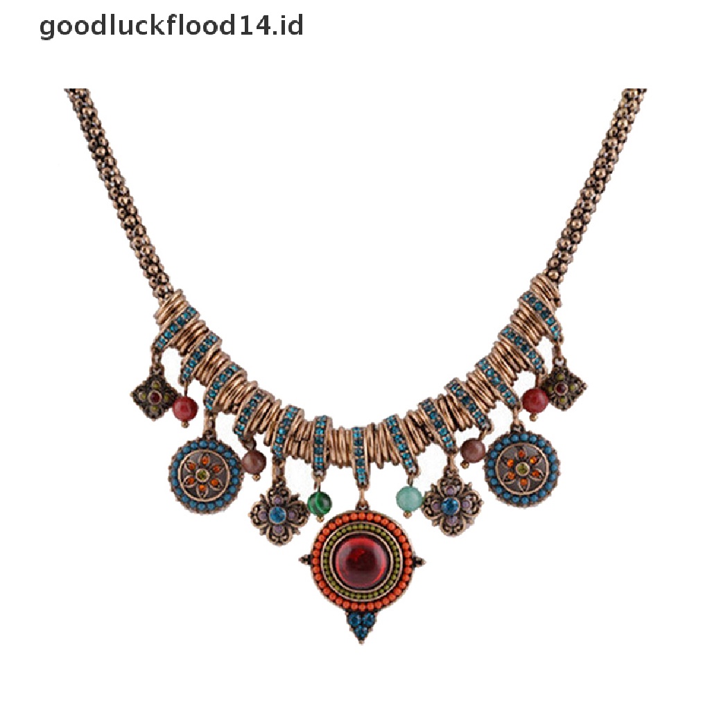 [OOID] New Gypsy Ethnic Tribal Turkish Boho Chain Bid Necklace Tassel Pendant Fringe ID