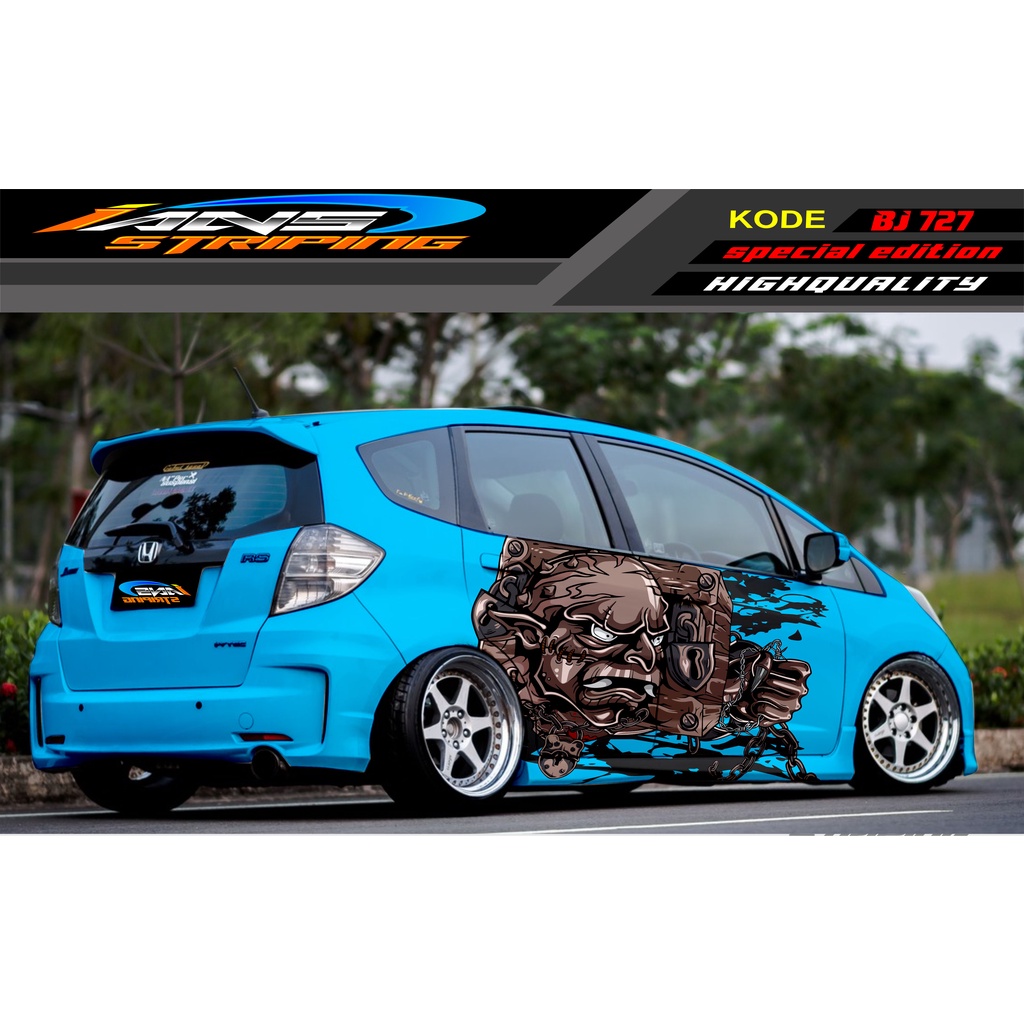 VARIASI STICKER MOBIL HONDA BRIO / JAZZ RS / MOBILIO / AGYA / YARIS / ATOS / STICKER MOBIL