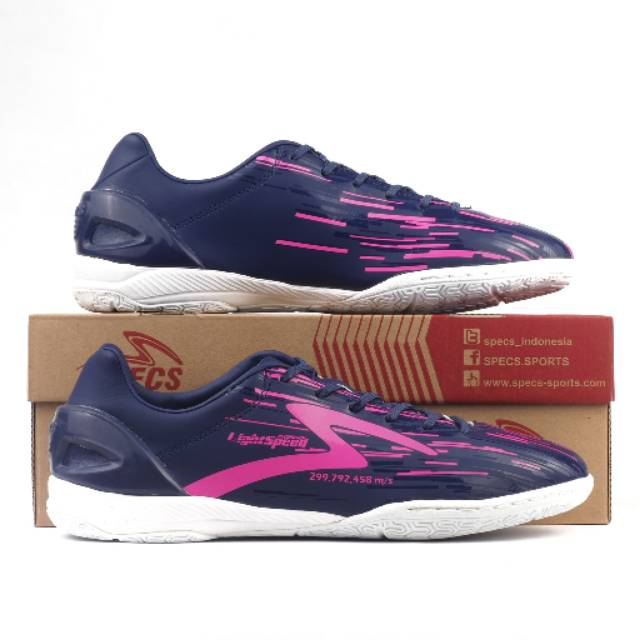 Sepatu Futsal Specs Accelerator Lightspeed IN - Purple / Scandinavian Original 400595