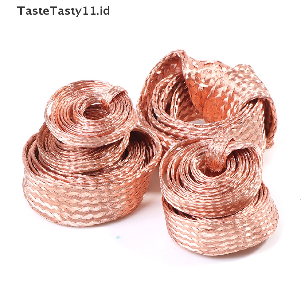 (Tastetasty) Kabel Tembaga Model Kepang Flat Panjang 1m