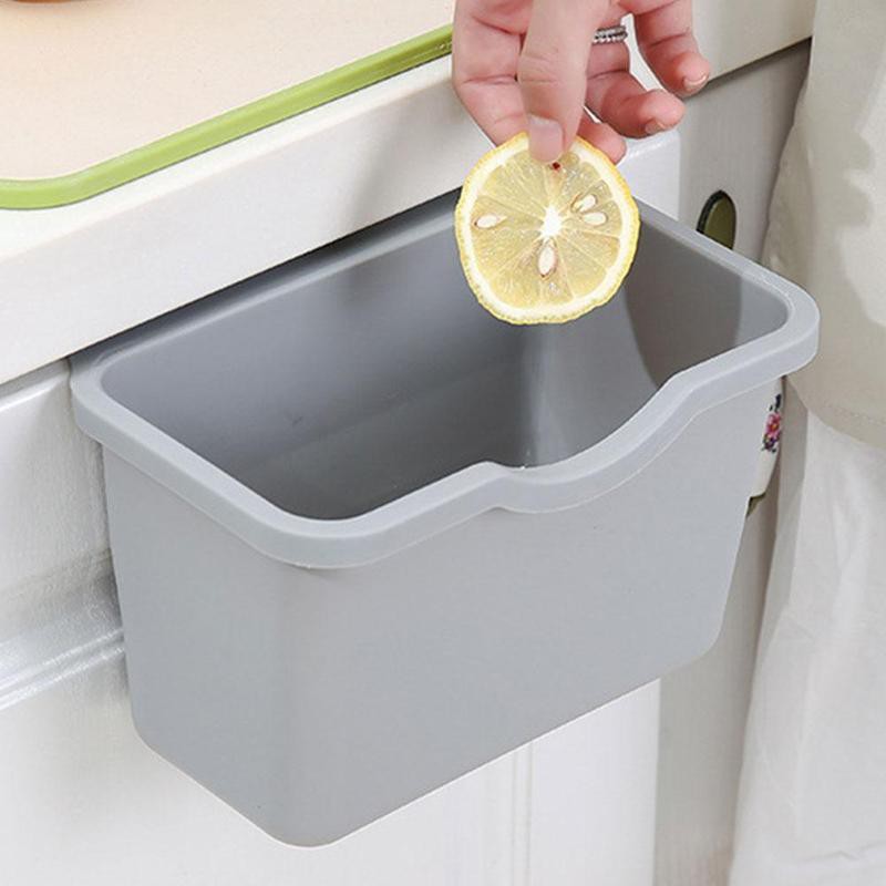 KITPIPI Kotak Laci Gantung Tambahan Serbaguna Hanging Trash Can Waste Bin - SQL9670 - Gray