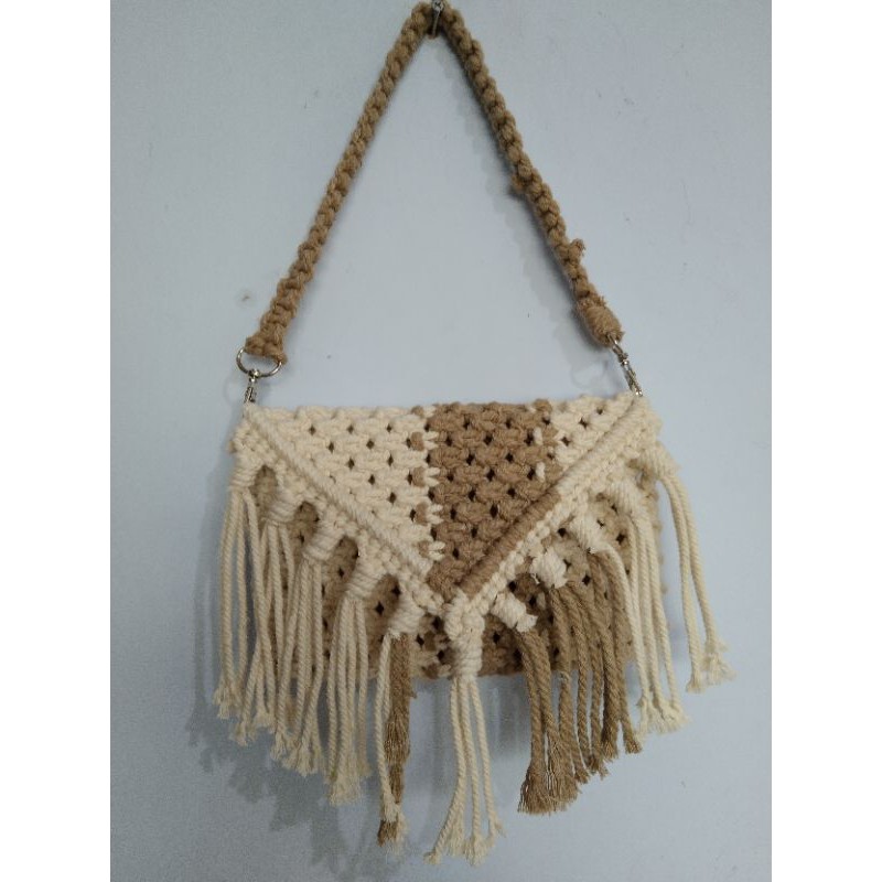 READY STOK) macrame clutch