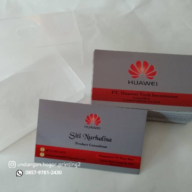 

Cetak Kartu Nama plus laminasi Murah & Cepat sudah dengan box / kartu nama laminasi doff