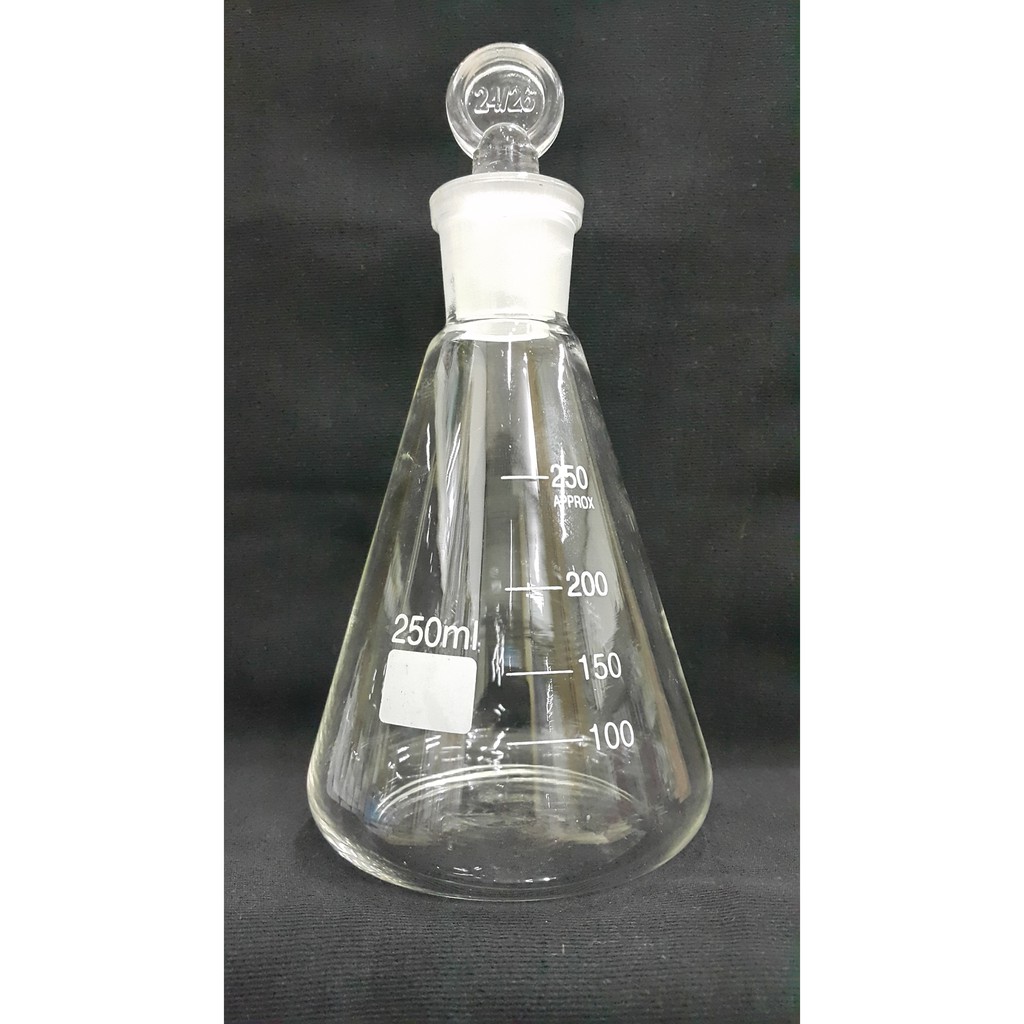 CHINA Erlenmeyer + Tutup Kaca 100 ml