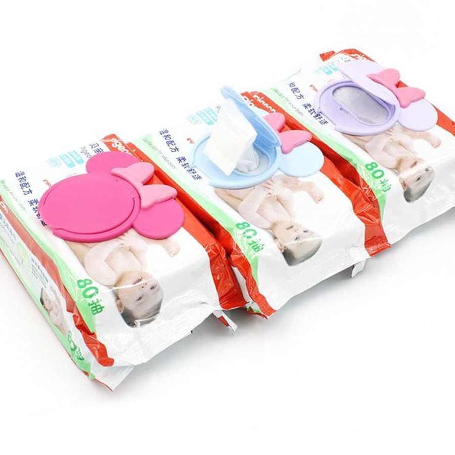 Penutup Tisu Basah Kotak Wadah - Wet Tissue Box Reusable Lid - Anti Kering - Mouse