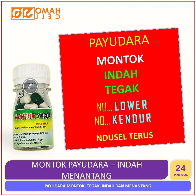 MONTOK PAYUDARA SUPER PREMIUM BOTOL KECIL Pil Jamu Obat Galian Pembesar Memperbesar Pengencang Menge