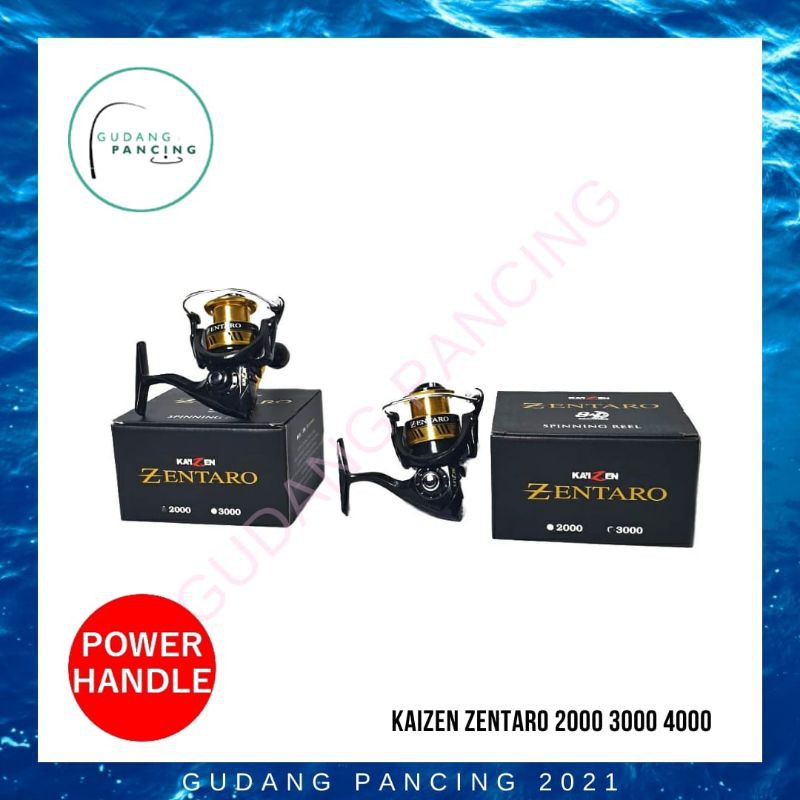 Reel Pancing Kaizen Zentaro 1000 2000 3000 4000 6000 8000 - Power handle