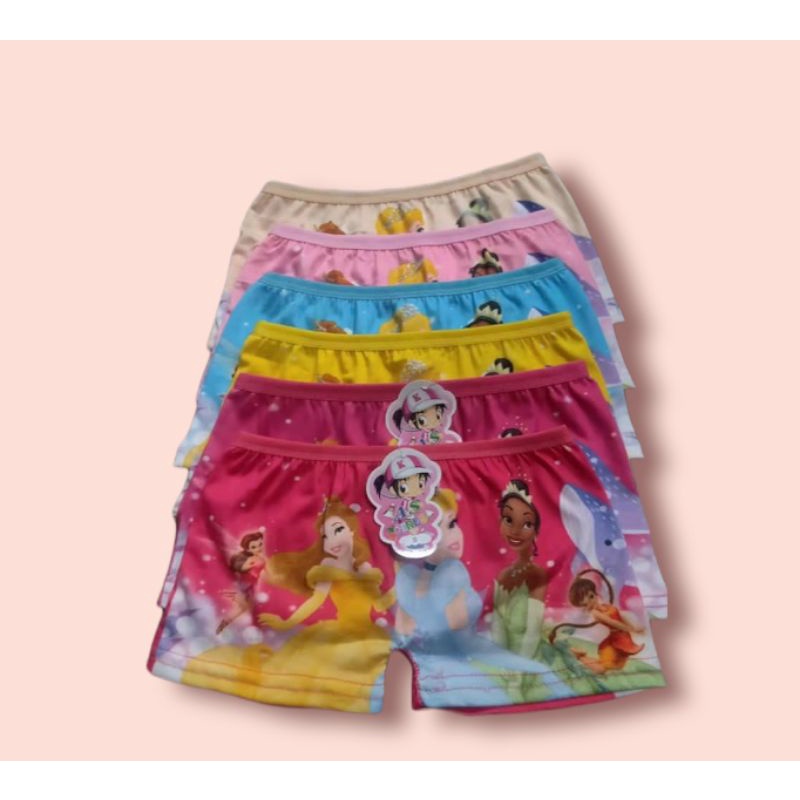 12PCS BOXER ANAK CEWE   MOTIF LUSINAN MURAH GROSIR