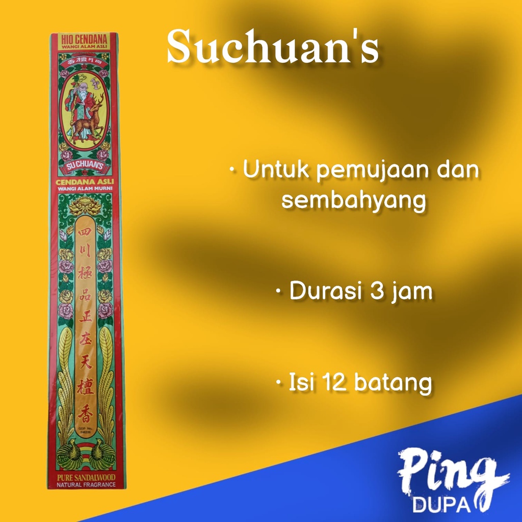 Dupa Cendana Sucuan Kotak Besar Isi 12 Batang Hio Durasi 3 Jam