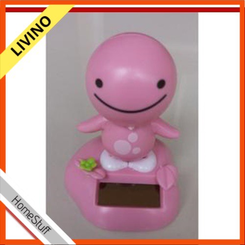 SOLAR PAJANGAN Hiasan SMILE Mobil Dashboard Tenaga Solar Cahaya LIVINO