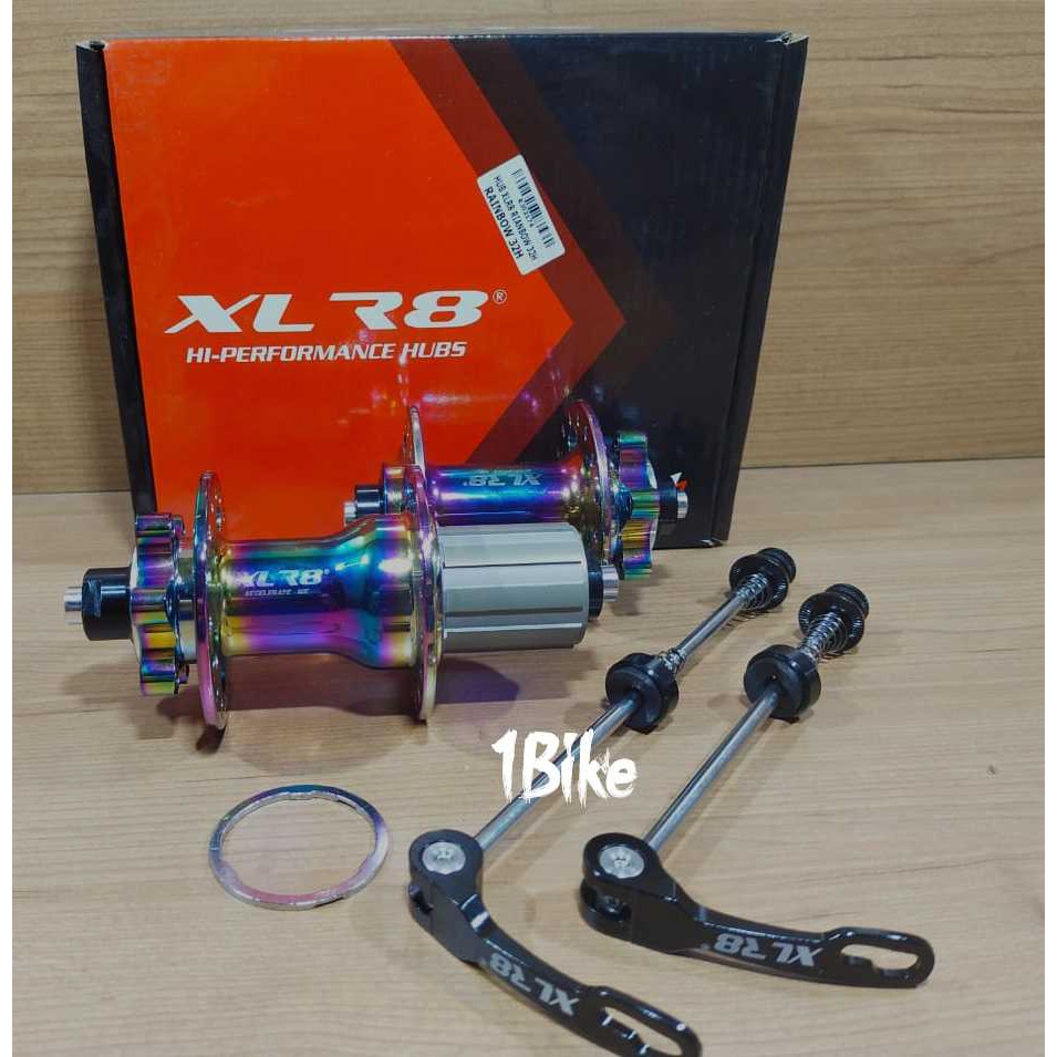 HubFreehub XLR8 Disc Brake 32 Hole Rainbow jangkrik