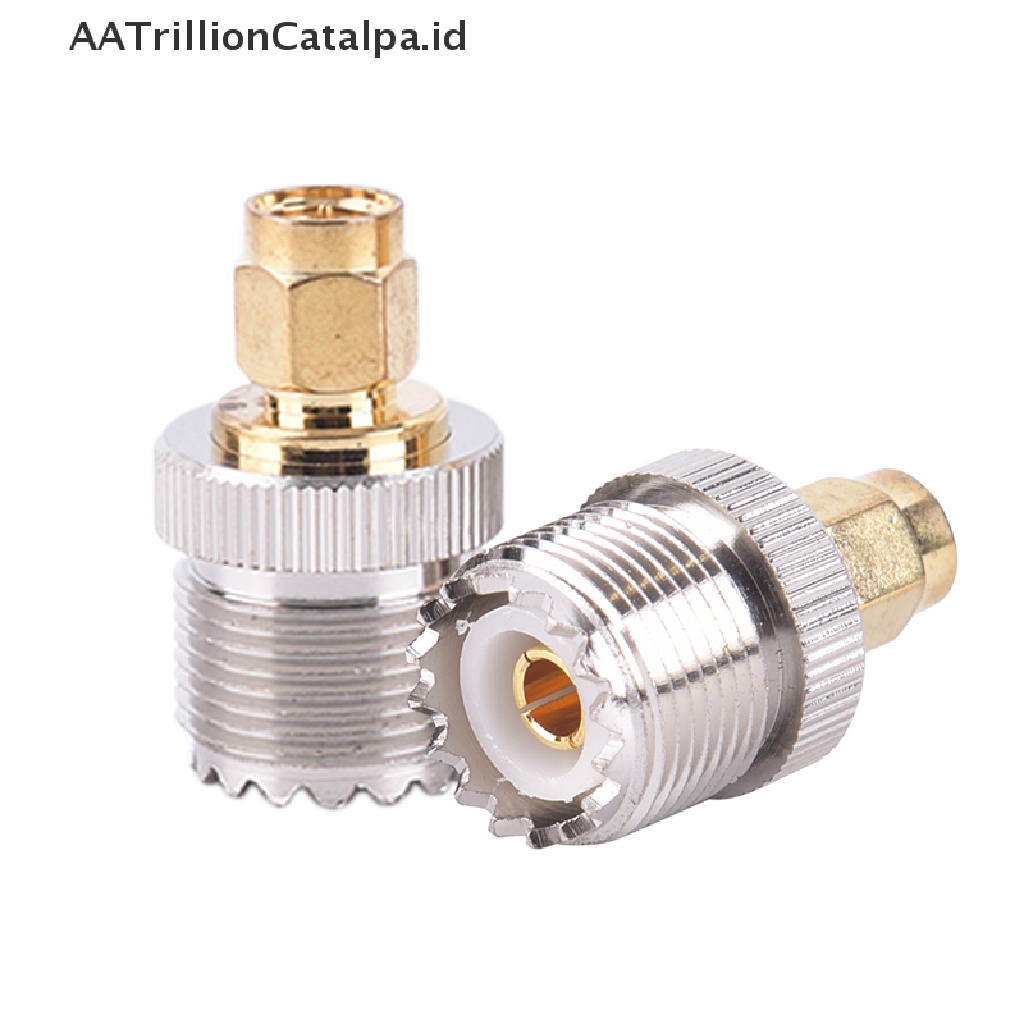 (AATrillionCatalpa) Adapter Konektor RF SMA Male Ke UHF PL259 SO239 Female