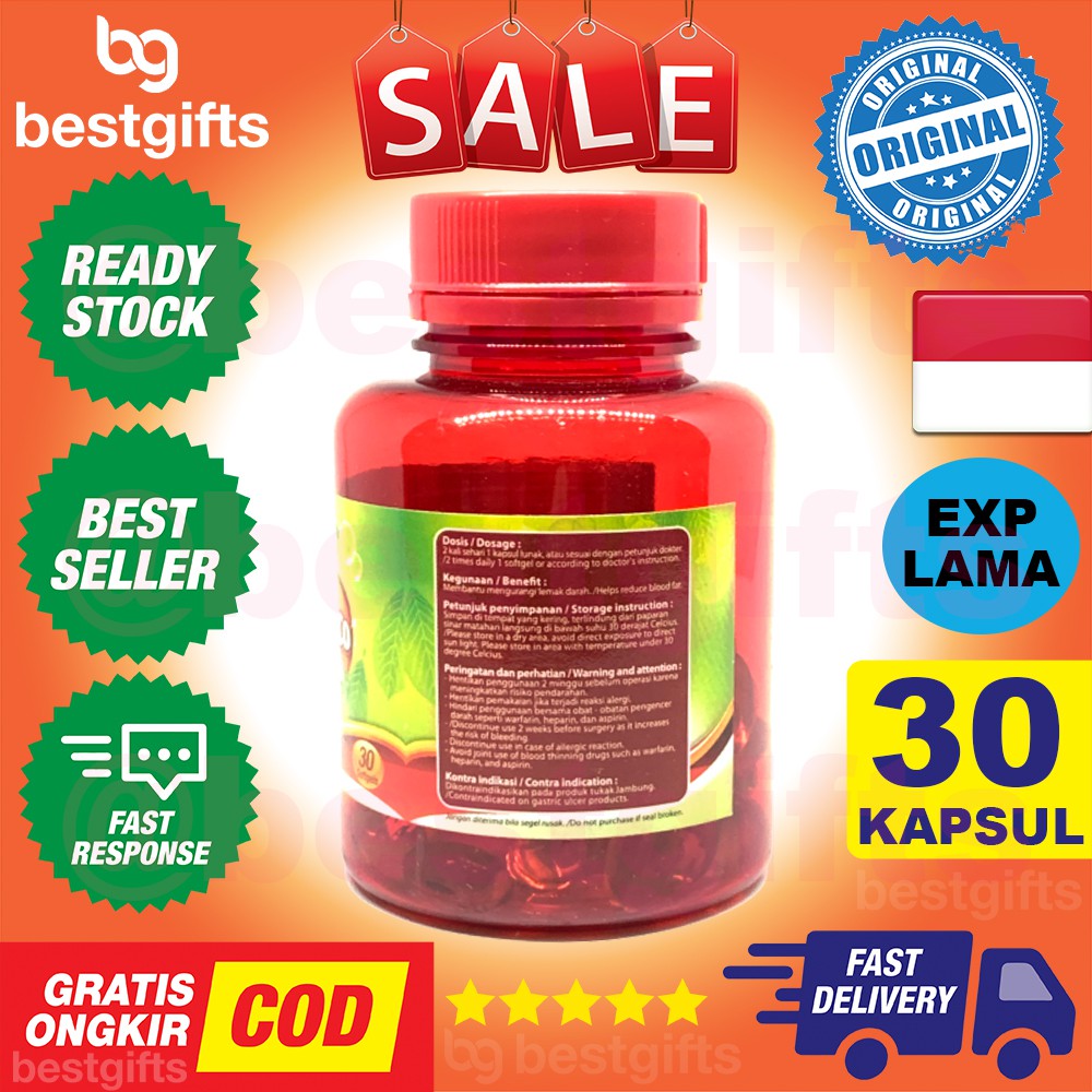 NATURE'S NATURES NATURE BOSS GARLICO GREEN GARLIC BAWANG PUTIH HIPERTENSI JANTUNG DETOX 30 KAPSUL