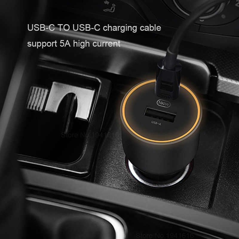 Mi Car Charger 1A1C Dual USB-C / USB-A 100W - Charger Mobil