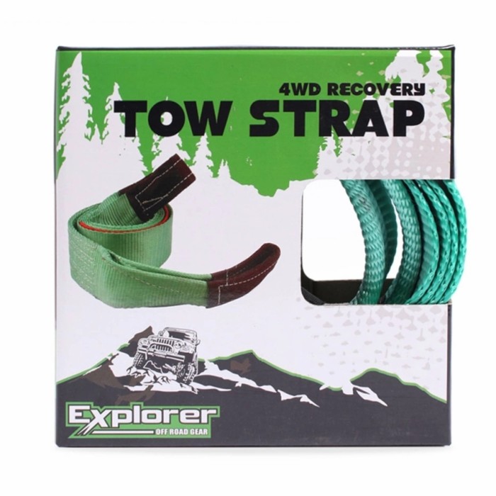 Jual Tali Derek Mobil EXPLORER Tow Strap Breaking Strength 9000 Kg