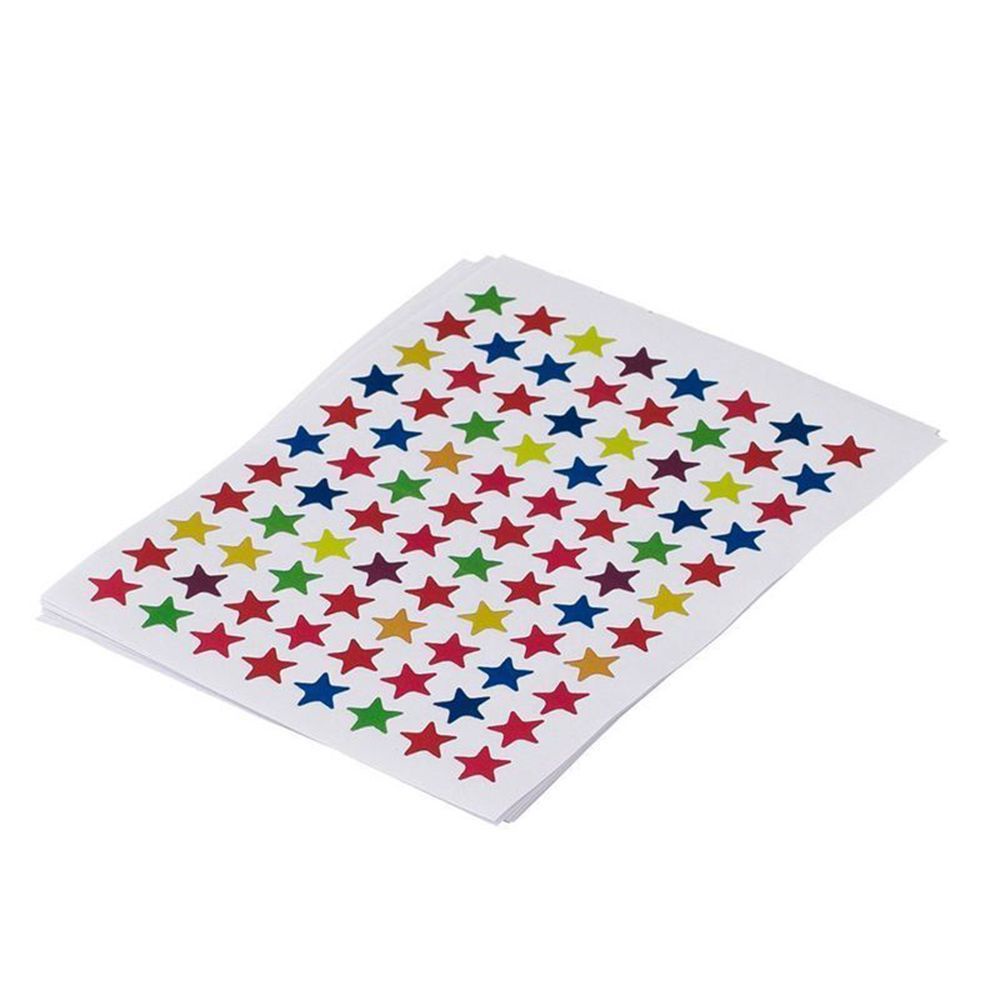 QUINTON 880Pcs Star Shape Stickers Labels Hot for School Children Teacher Reward Encourage New DIY Craft Homework Kids/Multicolor