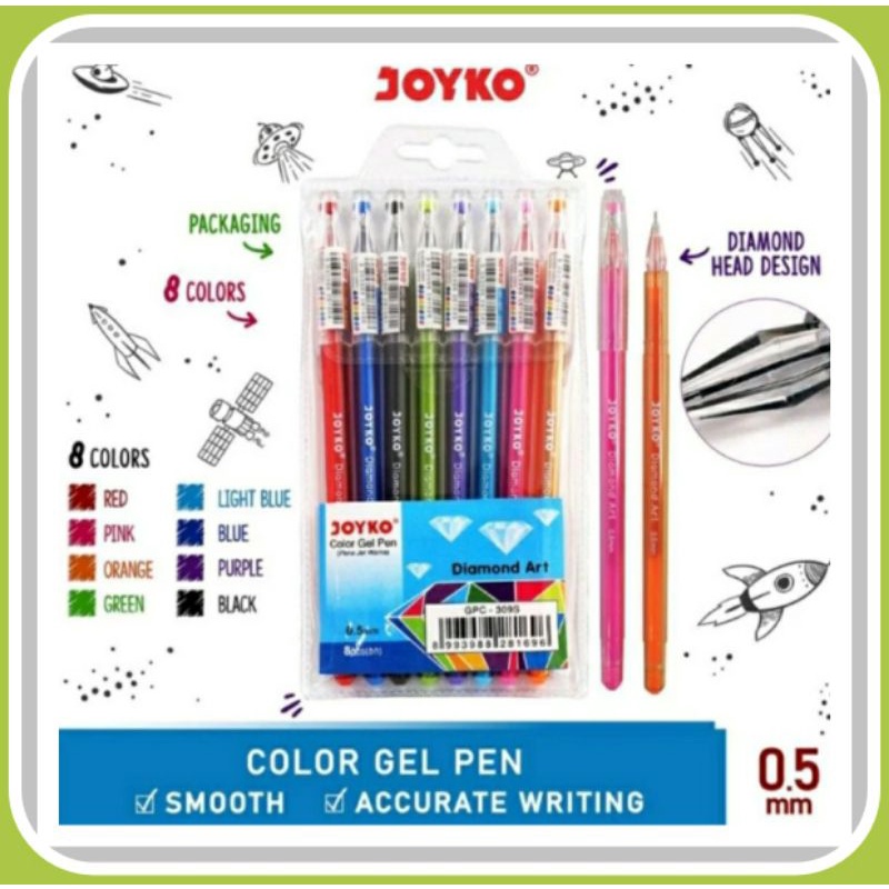 

Joyco Pulpen 8 Warna Gpc - 309s ( 1 pak )