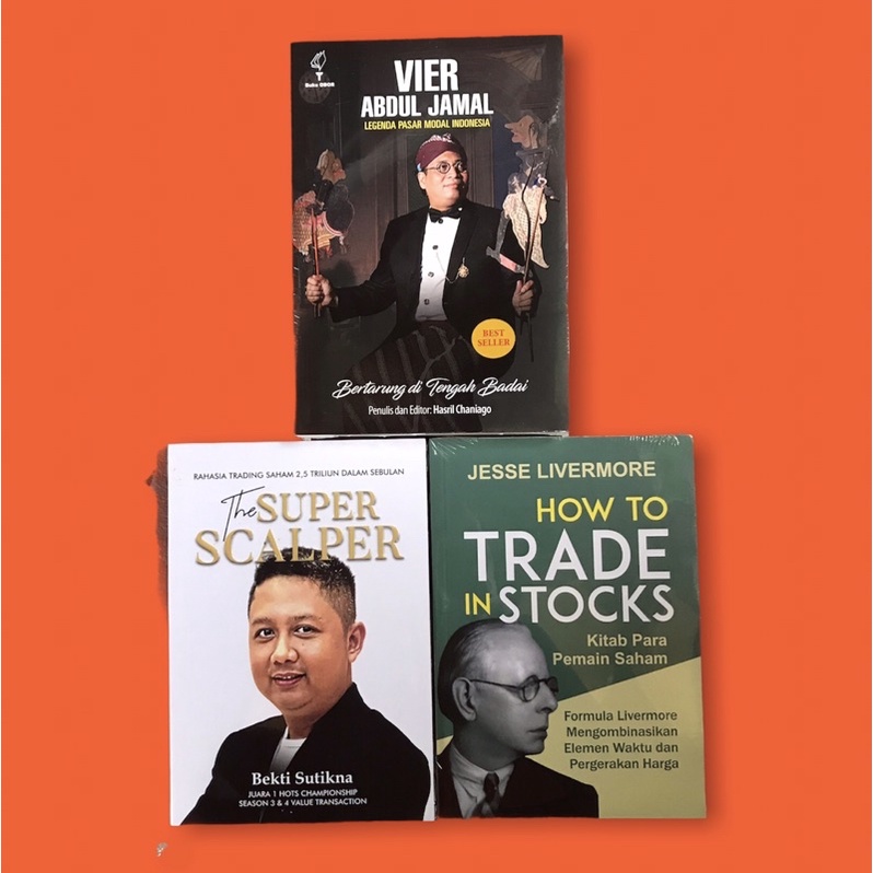 Paket 3 Buku Bisnis Trading Saham BEST SELLER : The Super Scalper, Legenda Pasar Modal Indonesia, Ho