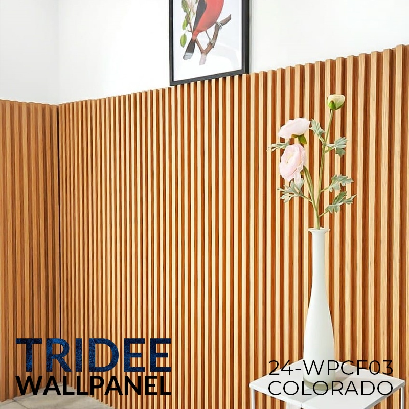 FLUTED WOOD PANEL WPC 24MM | TRIDEE WALLPANEL