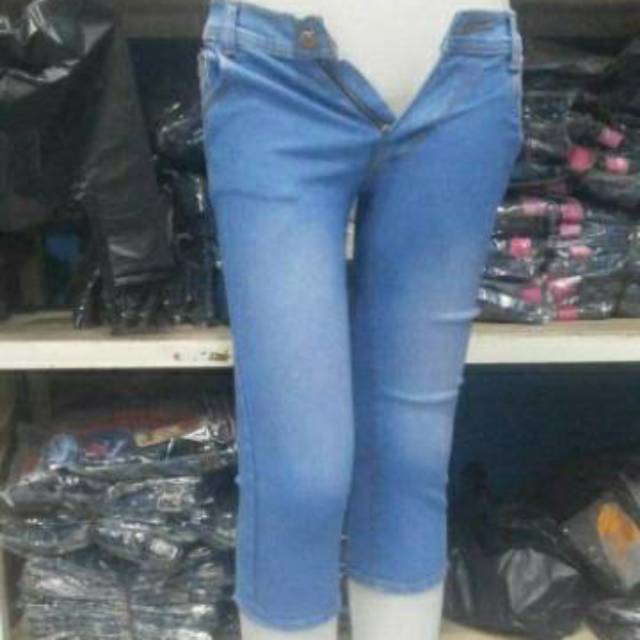 Celana Pendek Wanita Celana Jeans Stret 7/8