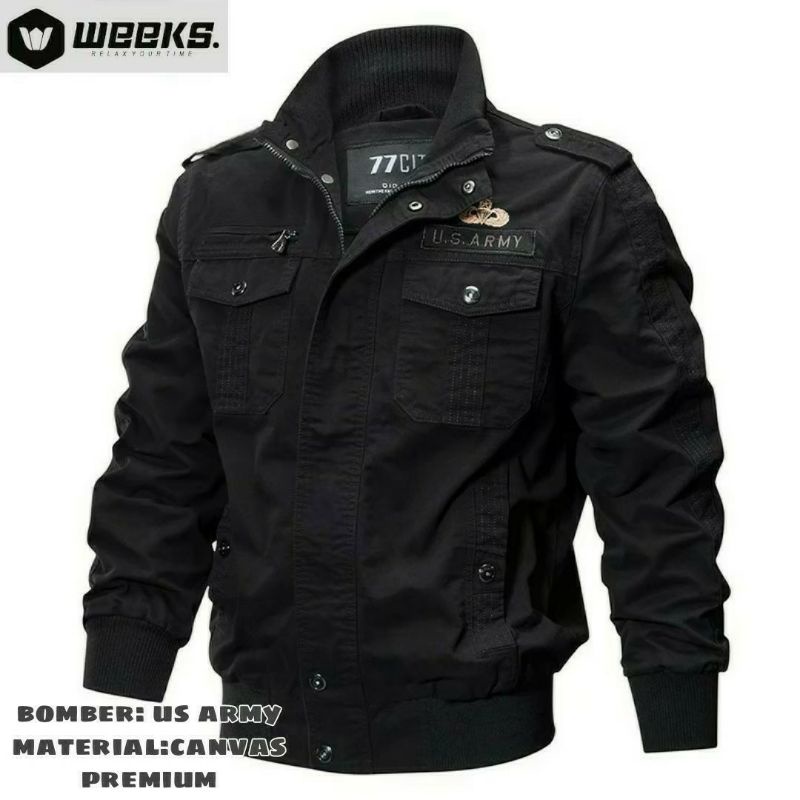 JAKET BOMBER / US ARMY / JAKET VELTICS/ JAKET ORIGINAL / JAKET MURAH