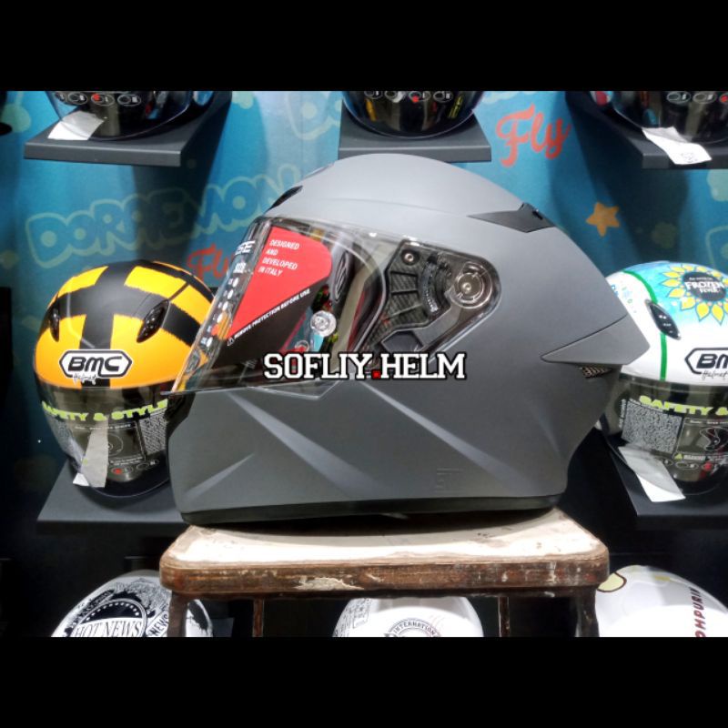 Jual Helm Kyt Tt Course Matt Gorilla Grey Full Face Ttc Shopee Indonesia