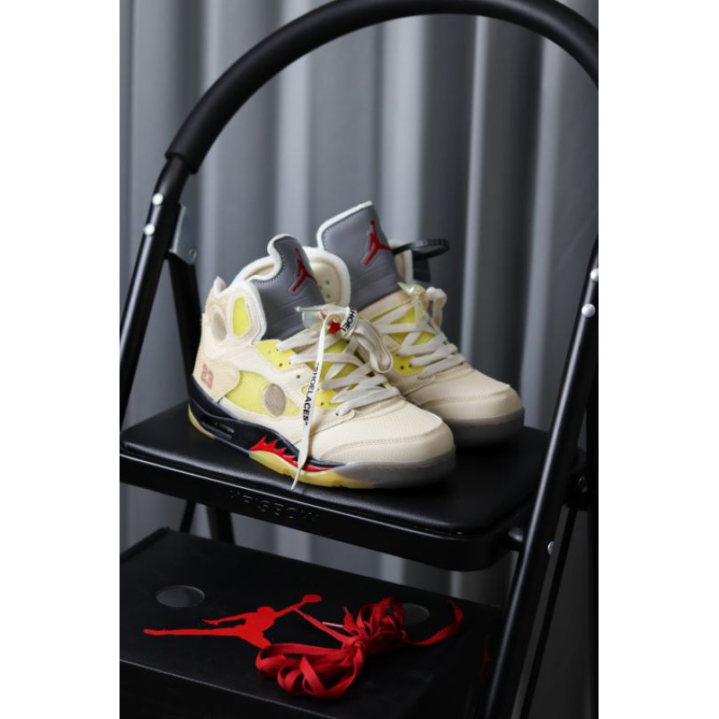 Jordan 5 sail Off white