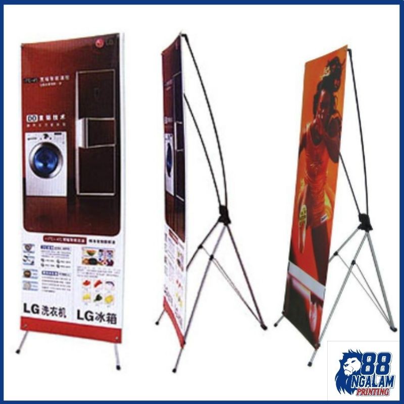 Cetak X Banner Indoor Outdoor / Cetak Banner Murah