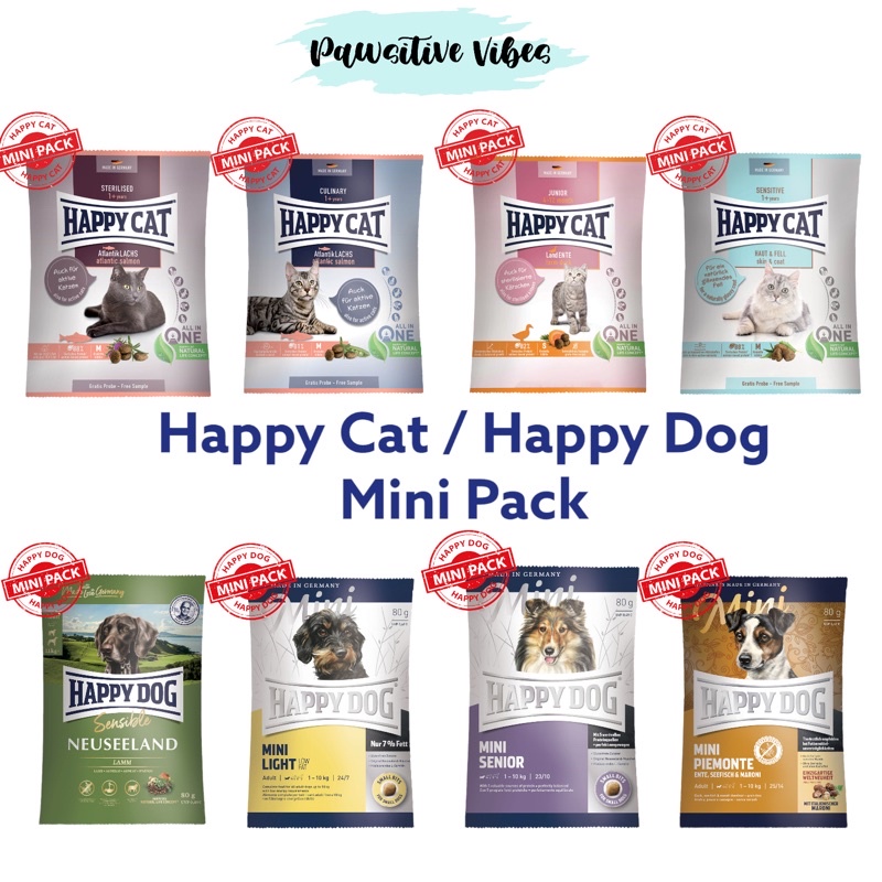 Happy Cat Happy Dog mini pack 50g-80g