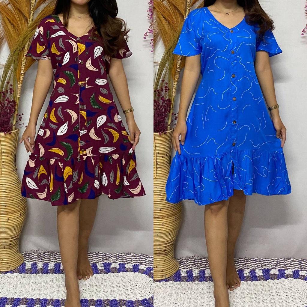 Kiandra - Dress Midi Full Kancing