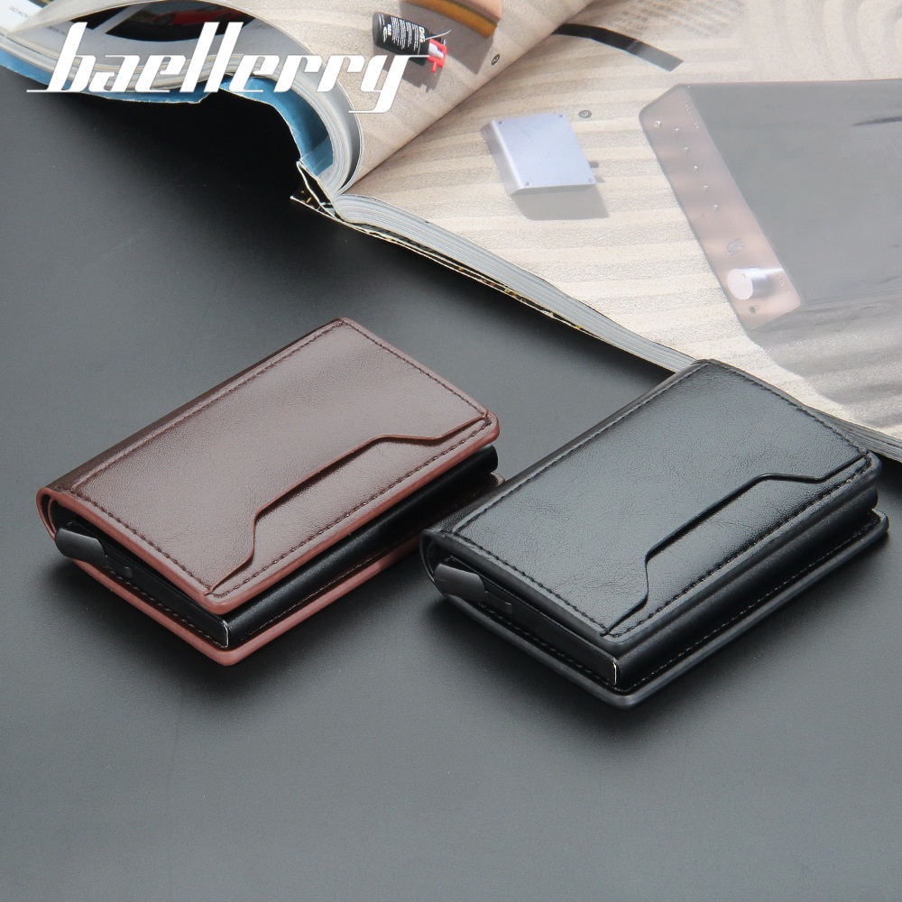 ORIGINAL BAELLERRY DOMPET KARTU LONTAR RFID K9140 DOMPET ANTI RIBET KUALITAS PREMIUM