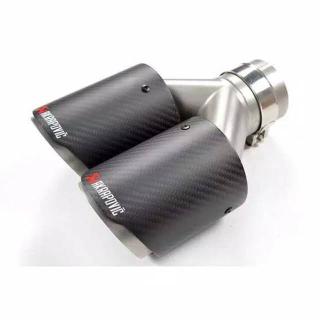 Jual TAILPIPE KNALPOT MOBIL AKRAPOVIC BURN TIP CARBON KEVLAR ORIGINAL