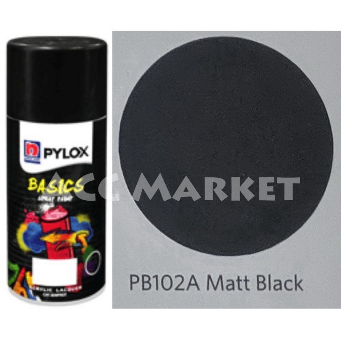 Pilox Basics Pilok Pylox Hitam Doff Matt Black 102A