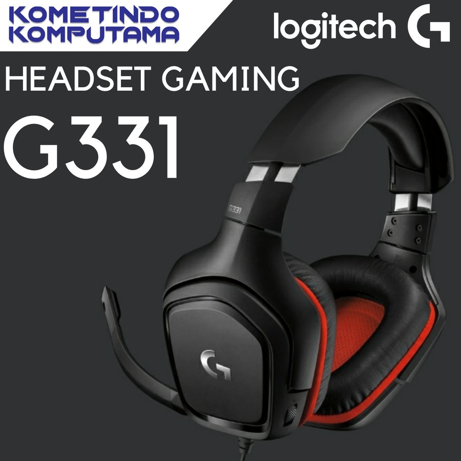 Logitech G331 Headset Gaming Stereo Flip to Mute Mic Garansi Resmi