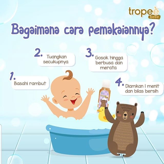 PERA285 TROPEE BEBE SHAMPO  ANAK 100ml / 500ml (SHampo kemiri)