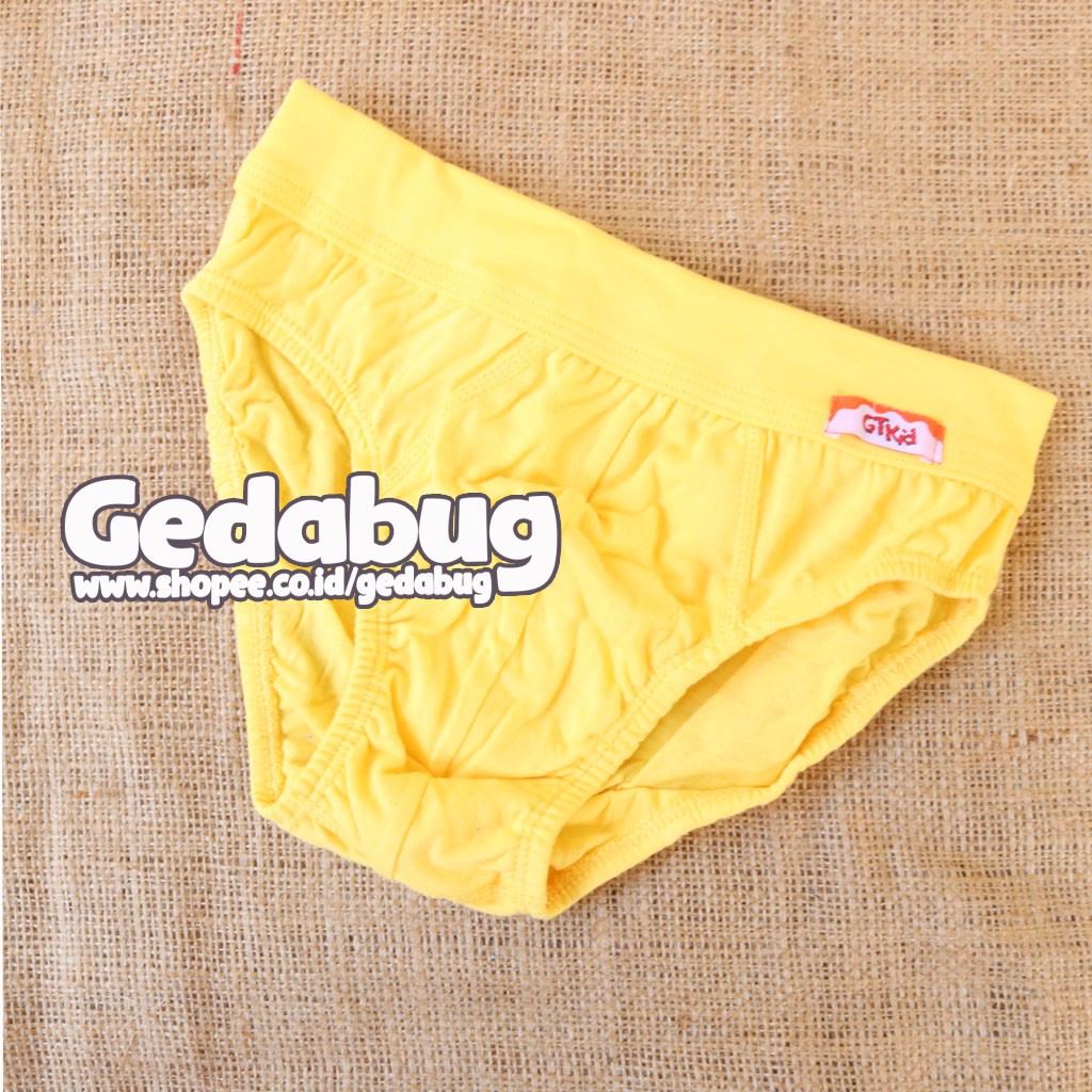 CD Anak GT MAN Kids Kuning | Celana dalam anak karet kerut polos | Gedabug