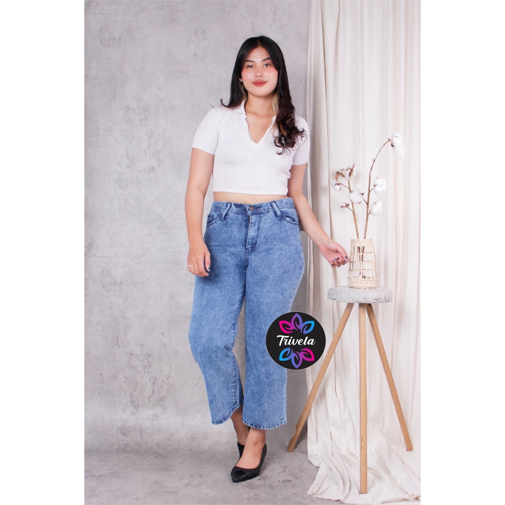 KULOT JEANS JUMBO SNOW / KULOT JEANS BIG SIZE / KULOT JEANS PLUS SIZE / KULOT JEANS 27-34