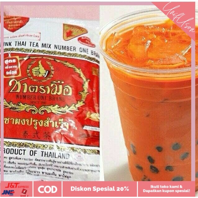 

⭐COD⭐ Gojek Thai Tea Number One Brand / Teh Thailand / Chai Tea Minuman