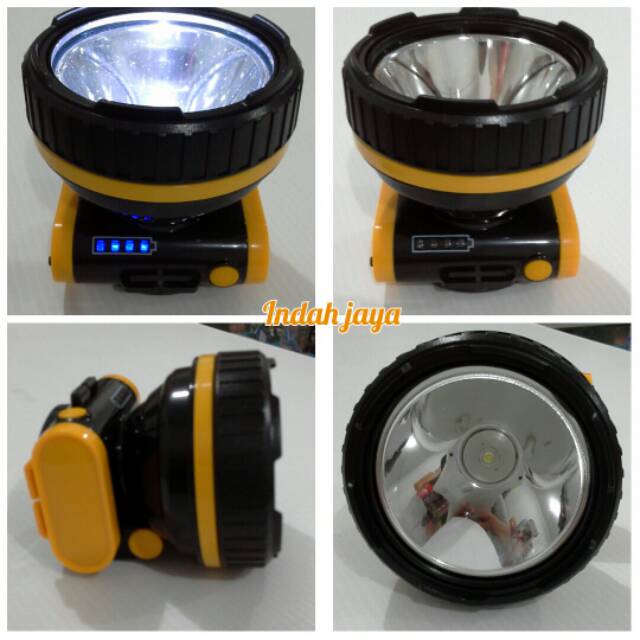 SENTER KEPALA MEVAL 5 watt Led Head Lamp t watt Lithium ION