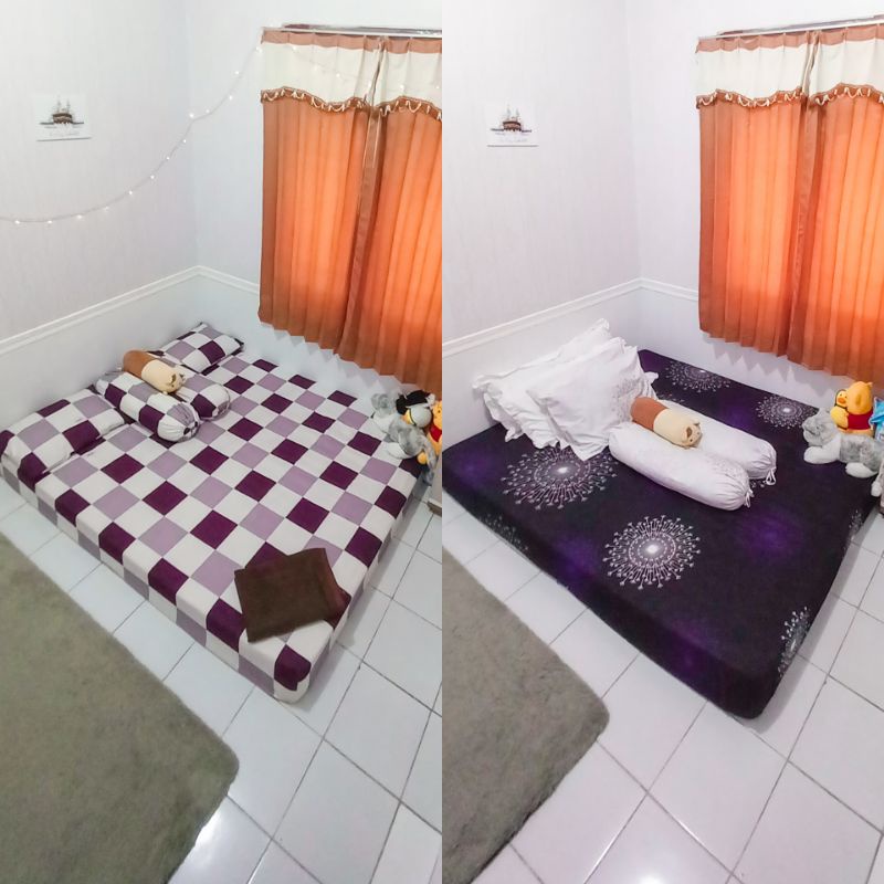 (preloved/second) sprei motif aesthetic/estetik 2 sarban 2 sargul