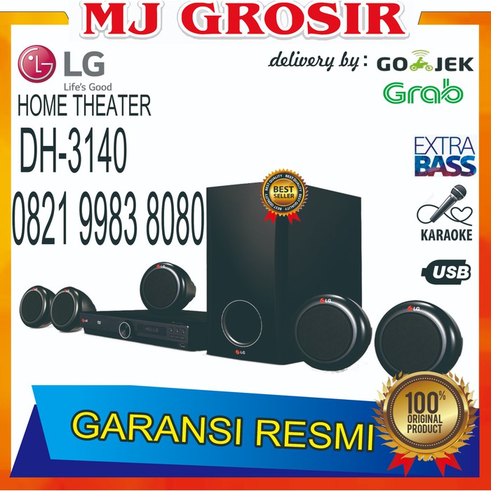 PROMO LG SPEAKER AUDIO HOME THEATER DH 3140 DH3140 SUPER BASS USB