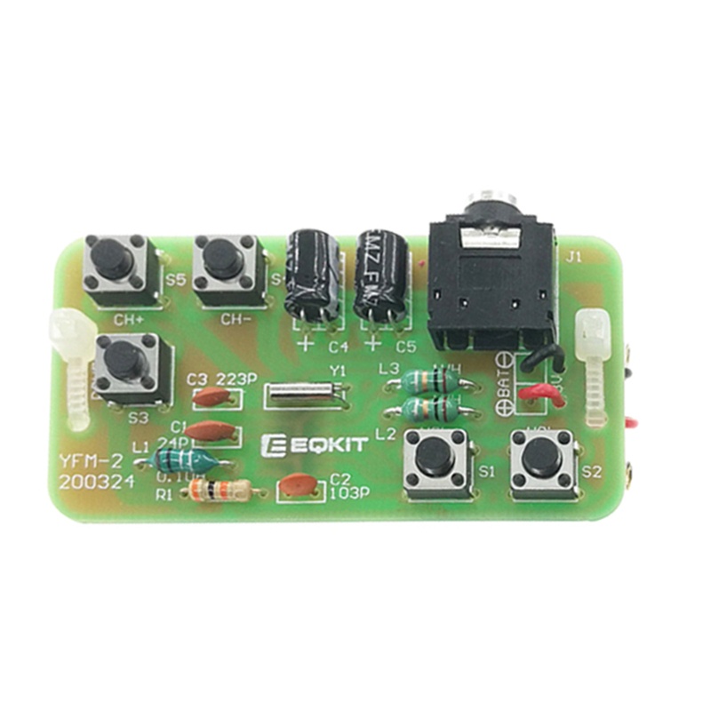 Btsg 76-108MHz FM Stereo Radio DIY Kit Wireless FM Receiver Modul Frekuensi Modulasi Elektronik Solder Praktek P