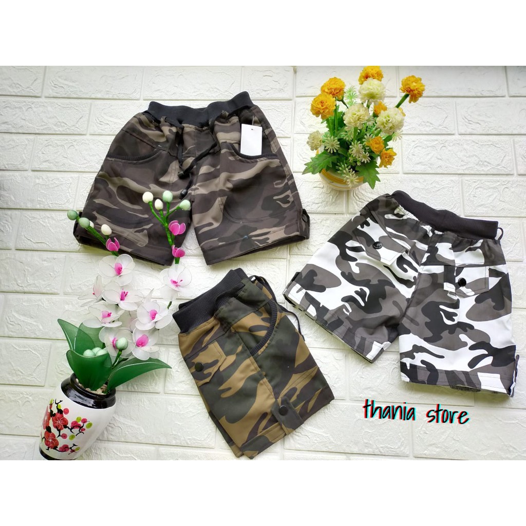 pilih warna Celana candy army * hotpants loreng * celana pendek anak 1-5 th