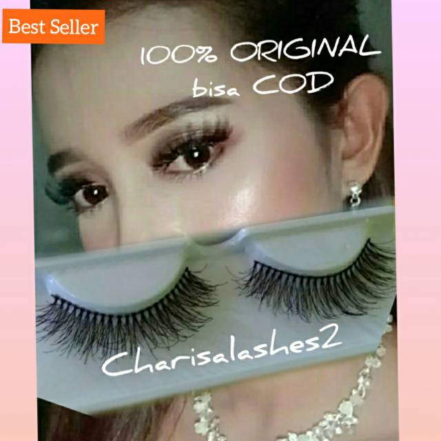 BULU MATA 3D M2  BULU MATA 3D NATURAL BULU MATA PALSU BULU MATA 3D  6PASANG Charisalashes2