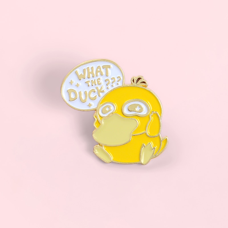 Bros Pin Enamel Bentuk Bebek Kecil Untuk Hadiah