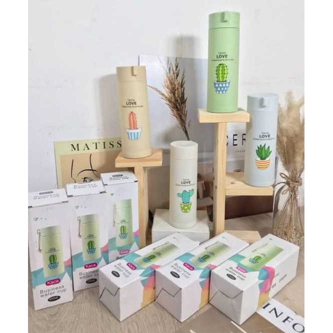 TERMURAH BOTOL KACA KAKTUS BOX ASLI